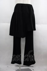 画像1: Candy Stripper / PLEATS LAYERED パンツ 2 黒 I-25-06-04-090-PU-PA-HD-ZT492 (1)