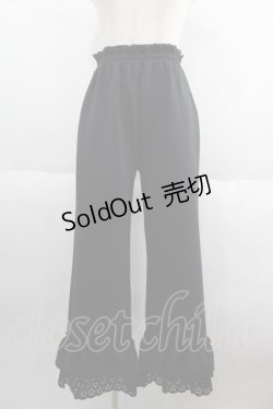 画像1: Candy Stripper / DEAREST JERSEY PANTS  黒 I-25-06-04-091-PU-PA-HD-ZI