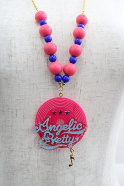画像1: Angelic Pretty / Neon Musicネックレス  ピンク I-25-06-04-100-AP-AC-HD-ZI