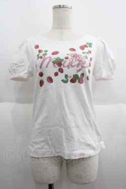 画像1: MILK / パフBERRYTee　  オフ I-25-06-04-011-ML-TS-HD-ZI