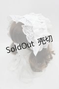 axes femme kawaii / トーションレースヘッドドレス  白 I-25-06-04-108-AX-AC-HD-ZI