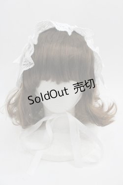 画像2: axes femme kawaii / トーションレースヘッドドレス  白 I-25-06-04-108-AX-AC-HD-ZI