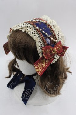 画像1: BABY,THE STARS SHINE BRIGHT / HAT Schwan〜ルートヴィヒの憧れと空想のAria〜ヘッドドレス  ネイビー I-25-06-04-109-BA-AC-HD-ZI