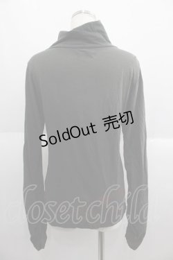 画像2: gouk / 編み上げハイネックカットソー  グレー I-25-06-04-012-GO-TO-HD-ZI