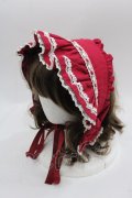 Angelic Pretty / HAT お嬢様のクラシカルハーフボンネット  ボルドー I-25-06-04-110-AP-AC-HD-ZI