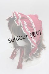 Angelic Pretty / HAT お嬢様のクラシカルハーフボンネット  ボルドー I-25-06-04-110-AP-AC-HD-ZI