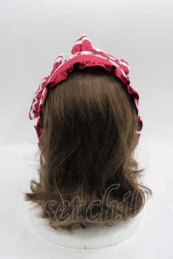 画像3: Angelic Pretty / HAT お嬢様のクラシカルハーフボンネット  ボルドー I-25-06-04-110-AP-AC-HD-ZI