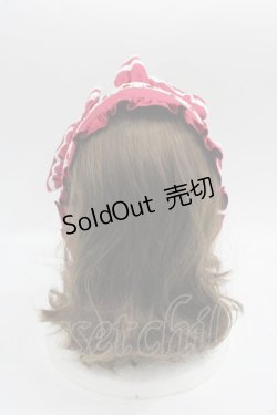 画像3: Angelic Pretty / HAT お嬢様のクラシカルハーフボンネット  ボルドー I-25-06-04-110-AP-AC-HD-ZI