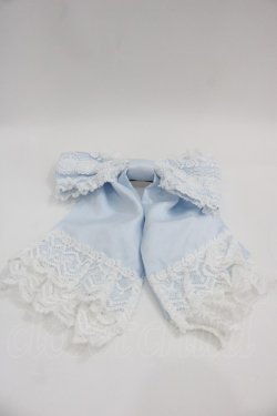 画像1: BABY,THE STARS SHINE BRIGHT / ローズフルールエプロンリボンバレッタ  サックス I-25-06-04-114-BA-AC-HD-ZI