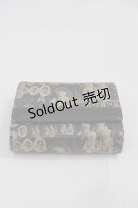 Jean Paul GAULTIER / W/アンティークドール折財布  黒Ｘブラウン I-25-06-04-116-GO-ZA-HD-ZI