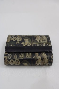 画像1: Jean Paul GAULTIER / W/アンティークドール折財布  黒Ｘブラウン I-25-06-04-116-GO-ZA-HD-ZI