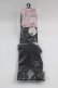 画像1: m petit by misako / AMOVKレースリボン付きオーバーニーソックス 23-25CM 黒 I-25-06-04-118-LO-ZA-HD-ZI (1)