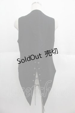 画像2: MAD / チェーン付きベスト  黒Ｘシルバー I-25-06-04-015-PU-TO-HD-ZI