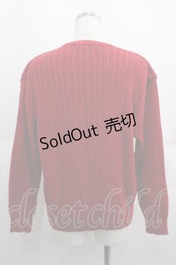 画像2: INGEBORG / ニットトップス  赤 I-25-06-04-017-LO-TO-HD-ZT040