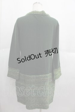 画像2: INGEBORG / カメリアニットブローチ付きチュニック  グリーン I-25-06-04-018-LO-TO-HD-ZT059