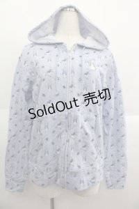 PINK HOUSE / モノトーンプリントピーターラビットパーカー 4(L) サックス I-25-06-04-019-LO-TO-HD-ZI