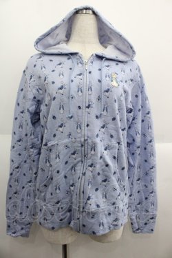 画像1: PINK HOUSE / モノトーンプリントピーターラビットパーカー 4(L) サックス I-25-06-04-019-LO-TO-HD-ZI