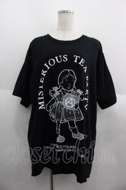 画像1: Candy Stripper / MISTERIOUS TEA PARTY BIG Tシャツ  黒Ｘ白 I-25-06-04-034-PU-TS-HD-ZI