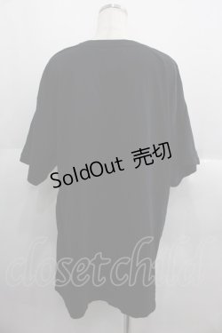 画像2: Candy Stripper / MISTERIOUS TEA PARTY BIG Tシャツ  黒Ｘ白 I-25-06-04-034-PU-TS-HD-ZI