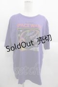 Candy Stripper / SPACE WARS Tシャツ  パープル I-25-06-04-036-PU-TO-HD-ZI