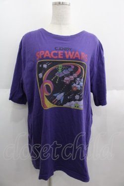 画像1: Candy Stripper / SPACE WARS Tシャツ  パープル I-25-06-04-036-PU-TO-HD-ZI