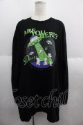 Candy Stripper / ARE YOU HERE  L/S TEE 2 黒 I-25-06-04-038-PU-TO-HD-ZI