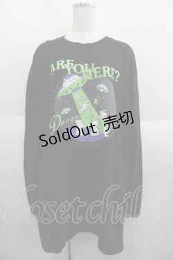 画像1: Candy Stripper / ARE YOU HERE  L/S TEE 2 黒 I-25-06-04-038-PU-TO-HD-ZI