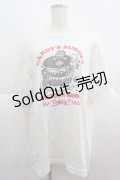 Candy Stripper / CANDY'S BURGER TEE 3 白Ｘ赤Ｘ黒 I-25-06-04-039-PU-TO-HD-ZI
