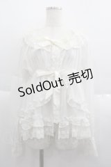 BABY,THE STARS SHINE BRIGHT / ジュリエットローズブラウス  白 I-25-06-08-001-BA-BL-HD-ZI