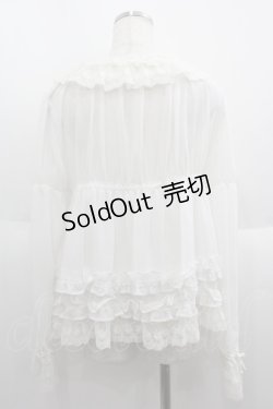 画像2: BABY,THE STARS SHINE BRIGHT / ジュリエットローズブラウス  白 I-25-06-08-001-BA-BL-HD-ZI