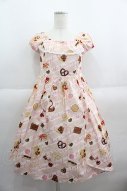 画像1: Shirley Temple / スイーツプリントワンピース 160CM ピンク I-25-06-08-100-ET-OP-HD-ZI