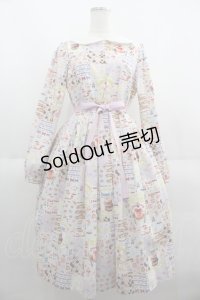 Emily Temple cute / Anniversary Patchworkワンピース  ピンクＸサックスＸ白 I-25-06-08-104-ET-OP-HD-ZI