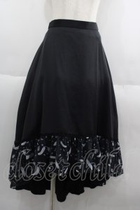 abilletage / Feather フィッシュテールスカート  黒 I-25-06-08-119-GO-SK-HD-ZI