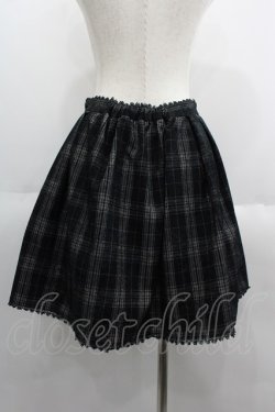 画像2: BPN / チェックスカート  黒 I-25-06-08-120-GO-SK-HD-ZI