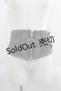 Ozz Croce / ZIP刺繍コルセットベルト  グレー I-25-06-08-125-OO-ZA-HD-ZI