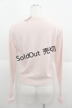 画像2: Emily Temple cute / ロゴ刺繍ニットカーディガン  ピンク I-25-06-08-018-ET-TO-HD-ZI