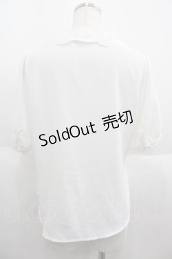 画像2: Fi.n.t / スワン刺繍シアー衿ブラウス  白 I-25-06-08-002-CA-BL-HD-ZI