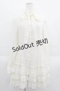 Sheglit / "Royal"フリルブラウス  生成り I-25-06-08-038-EL-BL-HD-ZI