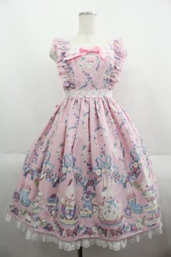 画像1: Angelic Pretty / Flower Garden Teatimeジャンパースカート  ピンク I-25-06-08-046-AP-OP-HD-ZI