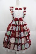 Angelic Pretty / Memorial Tea Museumジャンパースカート  エンジ I-25-06-08-047-AP-OP-HD-ZI
