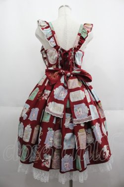 画像2: Angelic Pretty / Memorial Tea Museumジャンパースカート  エンジ I-25-06-08-047-AP-OP-HD-ZI