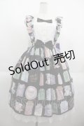 Angelic Pretty / Memorial Tea Museumジャンパースカート  黒 I-25-06-08-048-AP-OP-HD-ZI