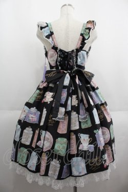 画像2: Angelic Pretty / Memorial Tea Museumジャンパースカート  黒 I-25-06-08-048-AP-OP-HD-ZI