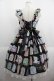 画像2: Angelic Pretty / Memorial Tea Museumジャンパースカート  黒 I-25-06-08-048-AP-OP-HD-ZI (2)