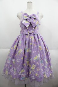 Angelic Pretty / SPACE TOYSジャンパースカート  ラベンダー I-25-06-08-049-AP-OP-HD-ZI