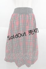 HELL CAT PUNKS / バルーンミモレスカート  チェック I-25-06-11-054-PU-SK-HD-ZI