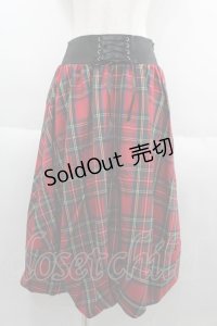 HELL CAT PUNKS / バルーンミモレスカート  チェック I-25-06-11-054-PU-SK-HD-ZI