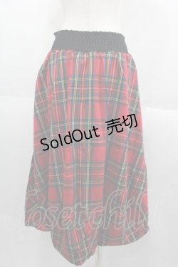画像2: HELL CAT PUNKS / バルーンミモレスカート  チェック I-25-06-11-054-PU-SK-HD-ZI