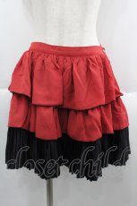 画像1: ALGONQUINS / 裾プリーツ段ミニスカート  オレンジ I-25-06-11-061-AL-SK-HD-ZT212 (1)