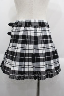 画像2: DimMoire / ベルトプリーツミニスカート  黒Ｘ白 I-25-06-11-069-LO-SK-HD-ZI
